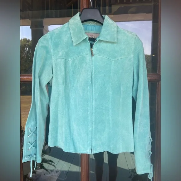 Saguaro 💯 leather‎ jacket! Coastal cowgirl dream! (S) - Picture 3 of 8